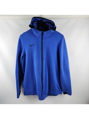 Nike Hoodie Men XL Blue Dri-Fit Full Zip Sweatshirt